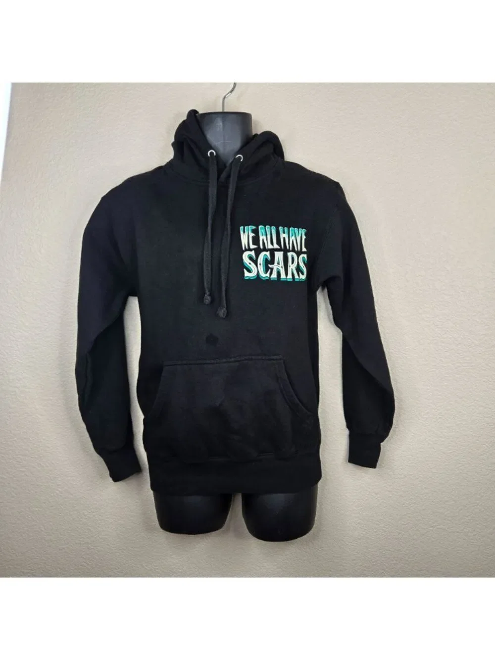 We All Have Scars Black Hoodie Mens S A**holes Live Forever Lion King